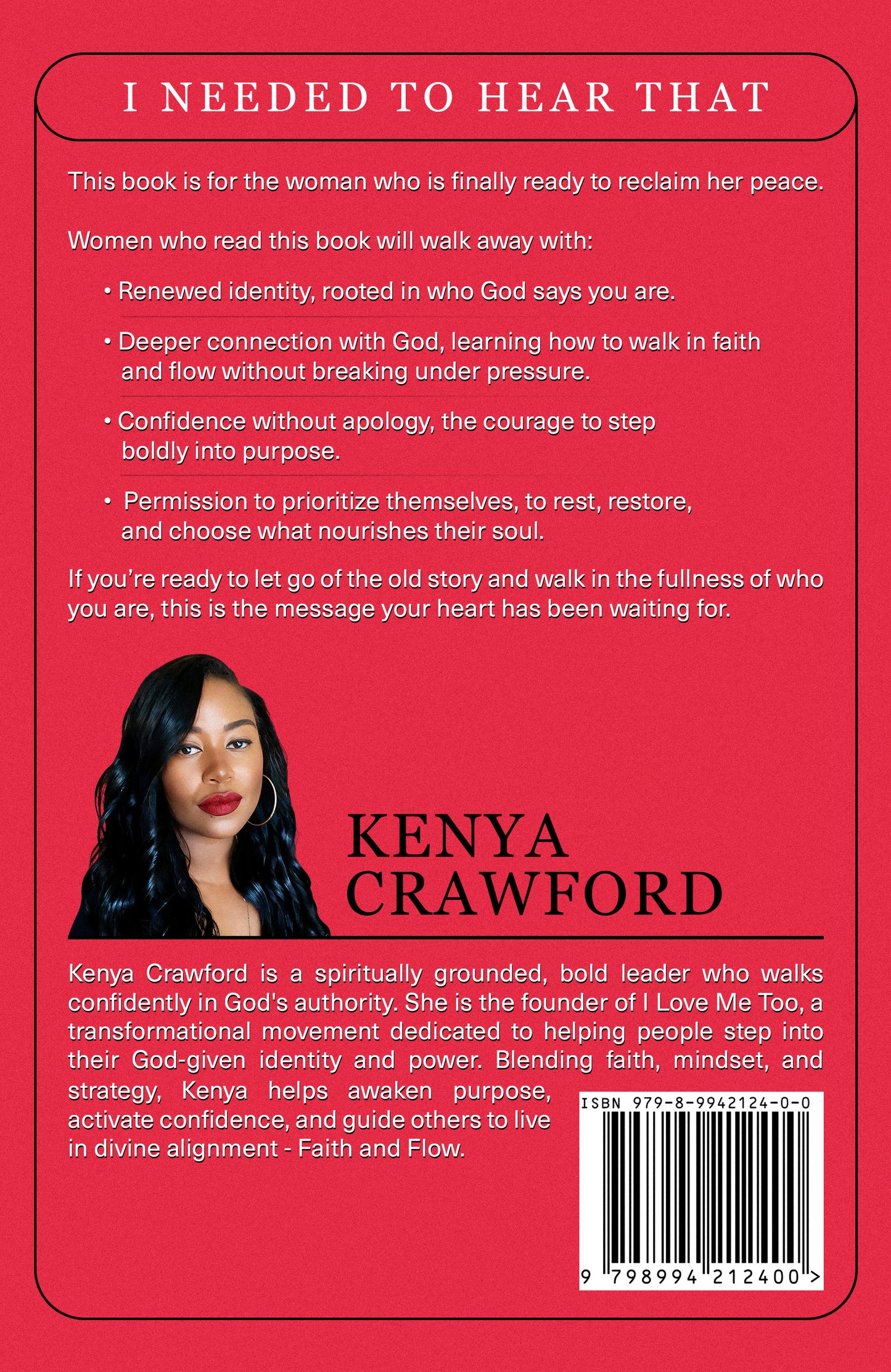 I NEEDED TO HEAR THAT